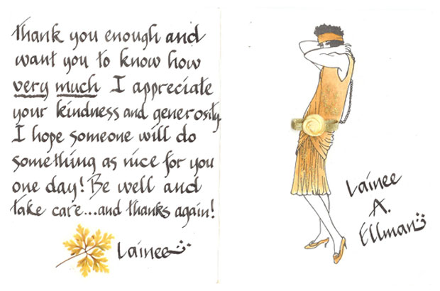Thank you card outside